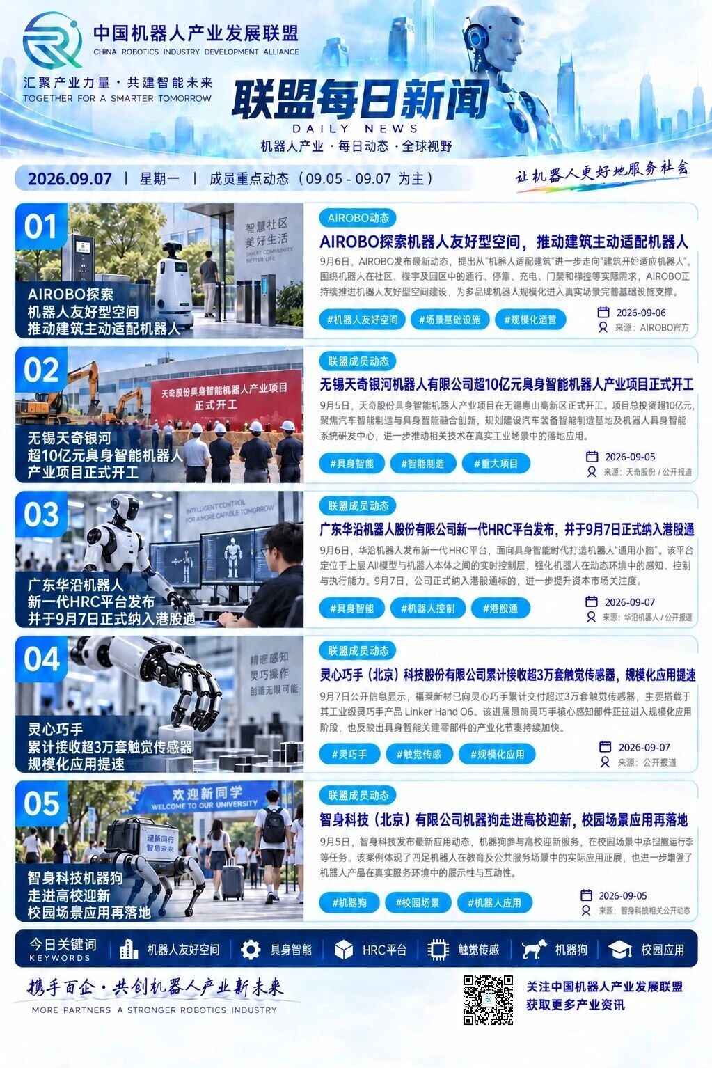 联盟每日新闻｜09.07 联盟成员重点动态速览
